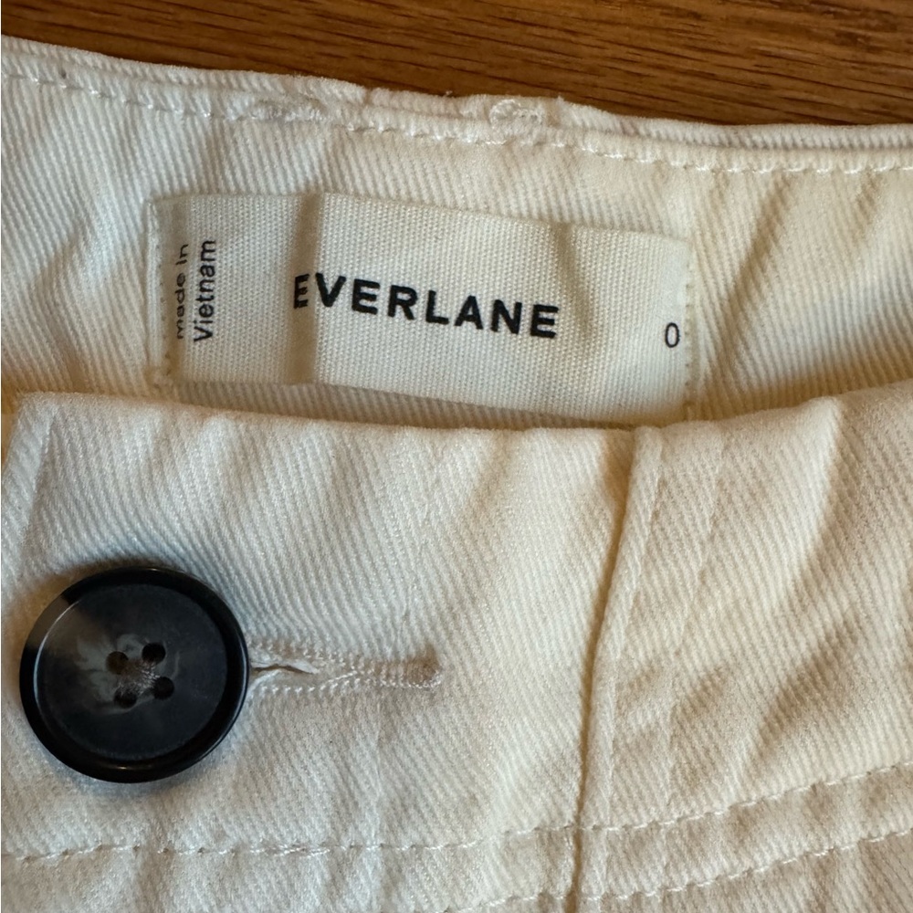 Everlane Cream Wide-Leg Pants - Picture 10 of 11